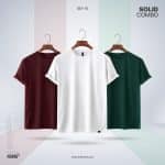 In2 Travel Solid Combo Set10 – White, Forest Green, Maroon