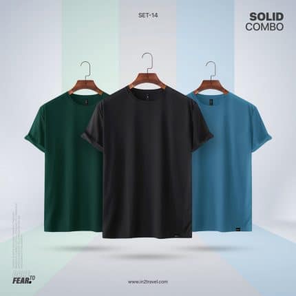 In2 Travel Solid Combo Set14 – Jet Black, Forest Green, Turkish Blue