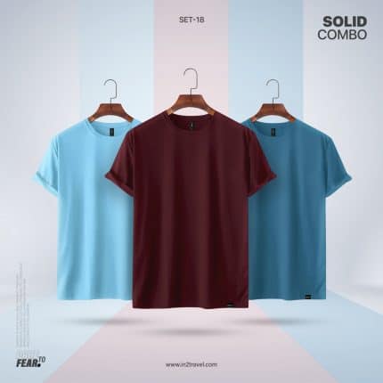 In2 Travel Solid Combo Set18 – Sky Blue, Turkish Blue, Maroon