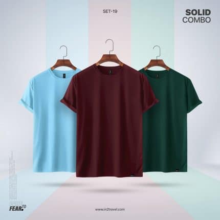 In2 Travel Solid Combo Set19 – Sky Blue, Forest Green, Maroon