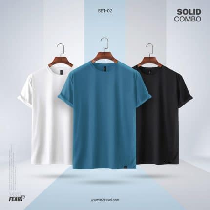 In2 Travel Solid Combo Set2 - White, Turkish, Jet Black