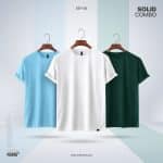 In2 Travel Solid Combo Set6 - White, Sky Blue, Forest Green