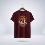Riding Scooter travel t-shirt.