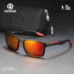 KDEAM Polarized Travel Sunglasses Authentic Black | Orange Shade | In2 Travel
