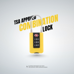 TSA Approved 3 Digit Travel Combination Lock | v1 | Yellow | In2 Travel