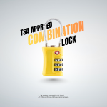 TSA Approved 3 Digit Travel Combination Lock | v2 | Yellow | In2 Travel